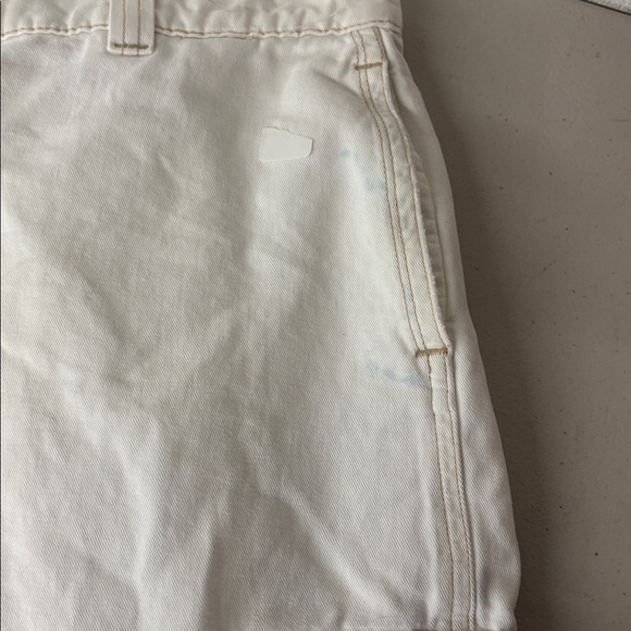 Hudson Sz 32 12/14 White High-Rise Welt Pocket Cargo Wide Leg Jeans Pants - Picture 8 of 8